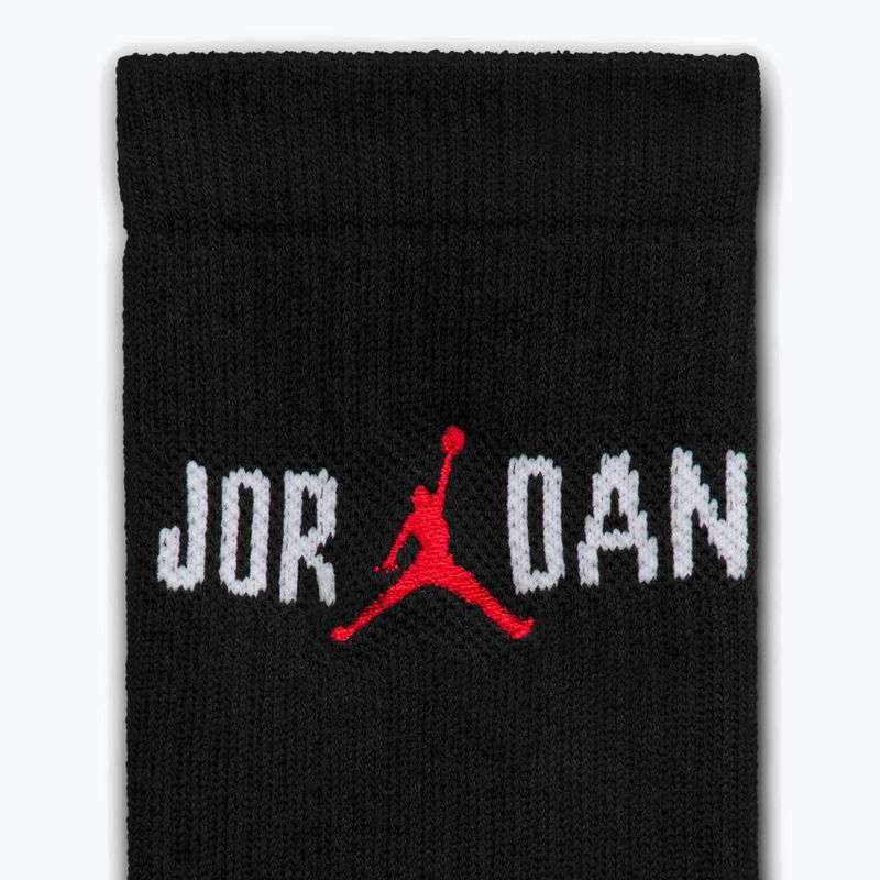 Socken Nike Jordan Everyday Crew 1 Paar black/white/university red 4