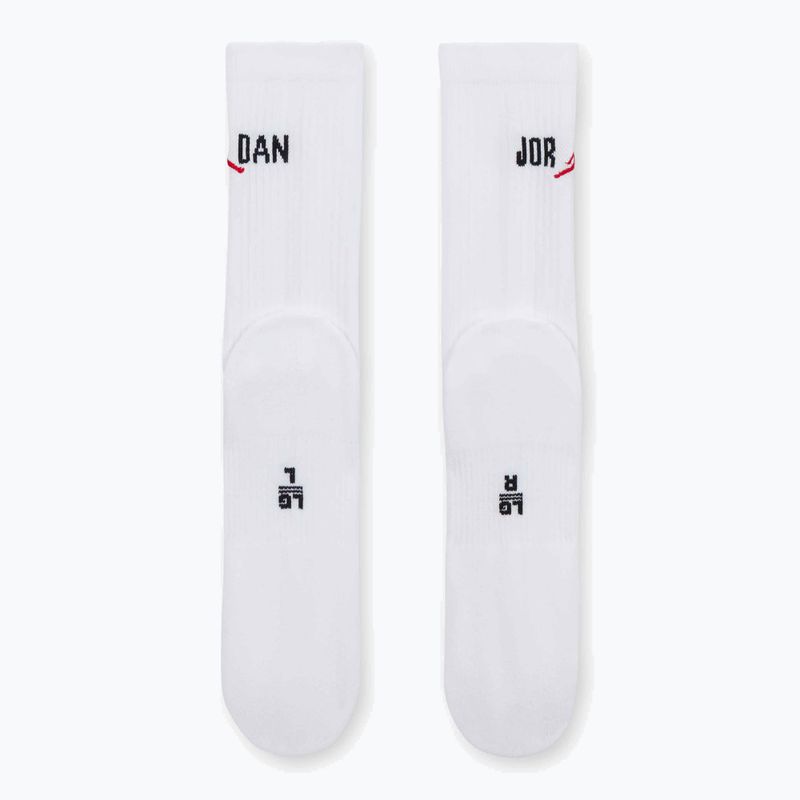 Skarpety Nike Jordan Everyday Crew 1 para white/black/university red 3