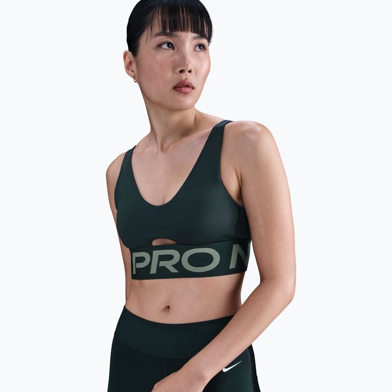 Sport-BH Nike Pro Indy Plunge seaweed/clay green/white