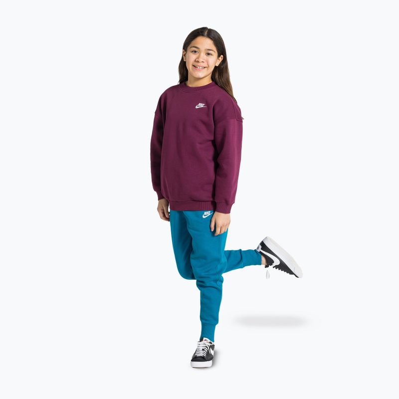 Kinder-Sweatshirt Nike Sportswear Club Fleece burgundy/white 2