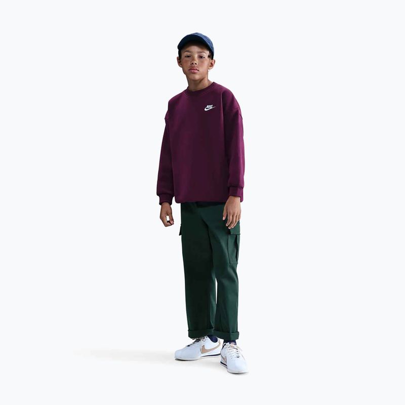 Kinder-Sweatshirt Nike Sportswear Club Fleece burgundy/white 3