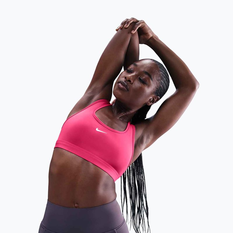 Trainings-BH Nike Swoosh Light Support rush pink/white 5
