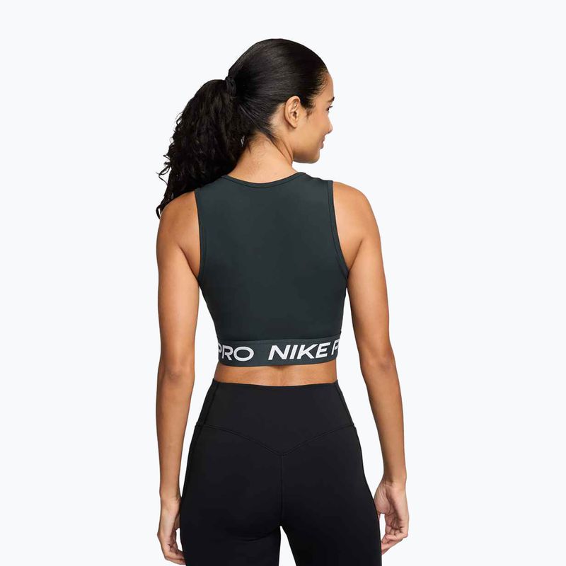 Damen-Trainingsshirt Nike Pro Dri-Fit seaweed/white 2