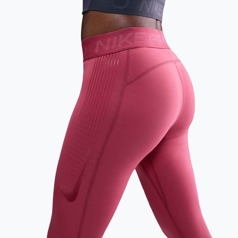 Damen Trainingsleggings Nike Pro Mid-Rise Sweet Beet/White 4
