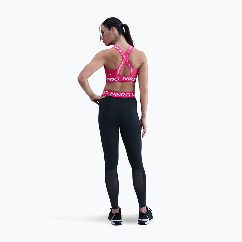 Damen-Leggings Nike Pro 365 Tight black/rush pink/white 3