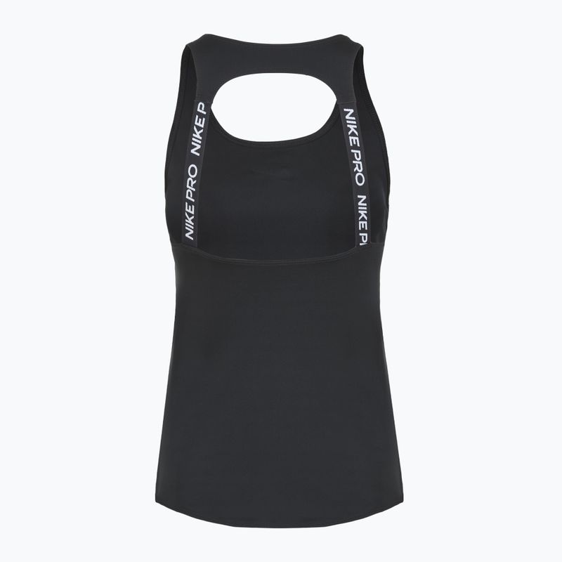 Damen-Trainingsshirt Nike Pro Dri-Fit black/white 2