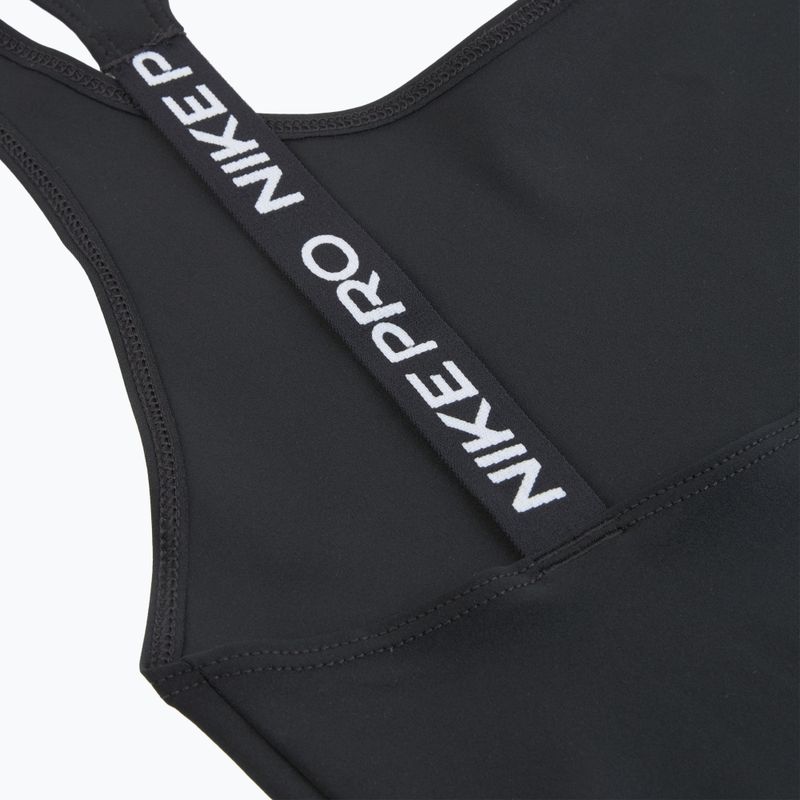 Damen-Trainingsshirt Nike Pro Dri-Fit black/white 4