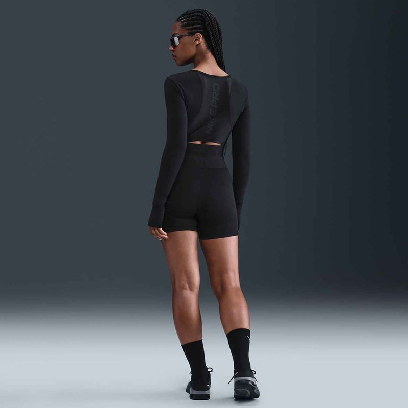 Nike Pro Sculpt High Waisted 5" Biker Shorts für Frauen schwarz/anthrazit/weiß 10