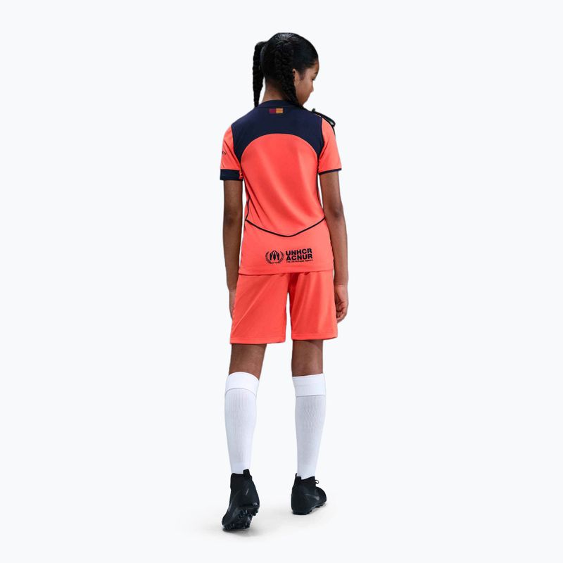 Kinder-Fußballtrikot Nike FC Barcelona 2025/26 Stadium Third Jr bright mango/midnight navy/midnight navy 5