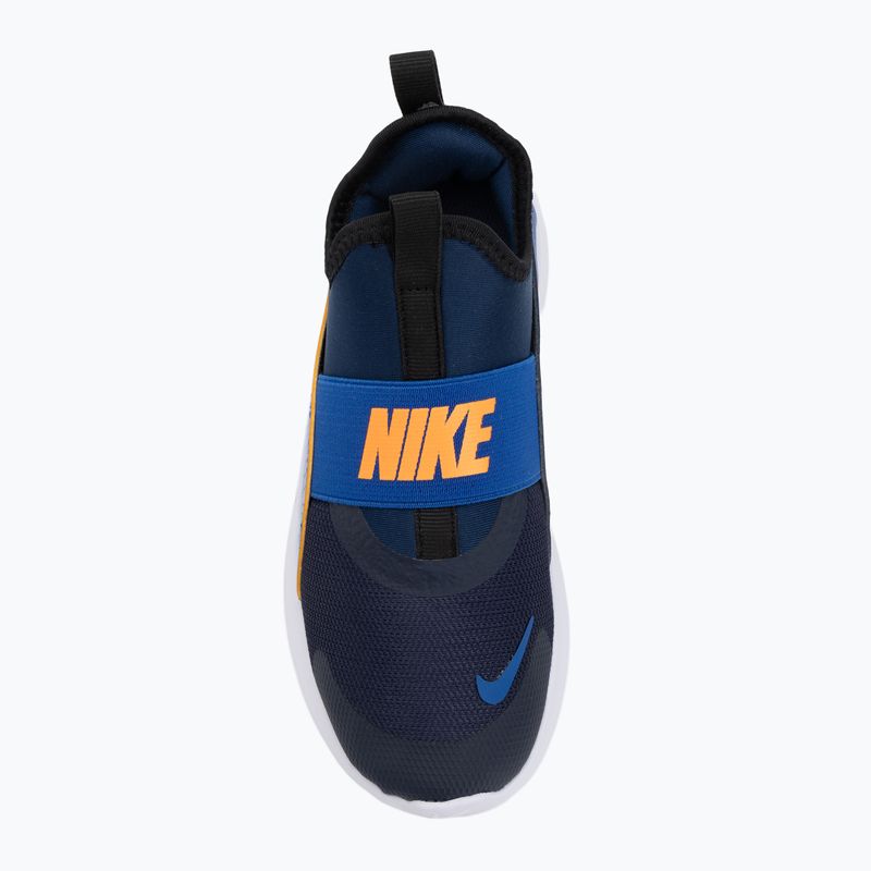 Nike Flex Runner 4 Mitternachtsnacht Marine/Total Orange/Game Royal Kinderschuhe 5