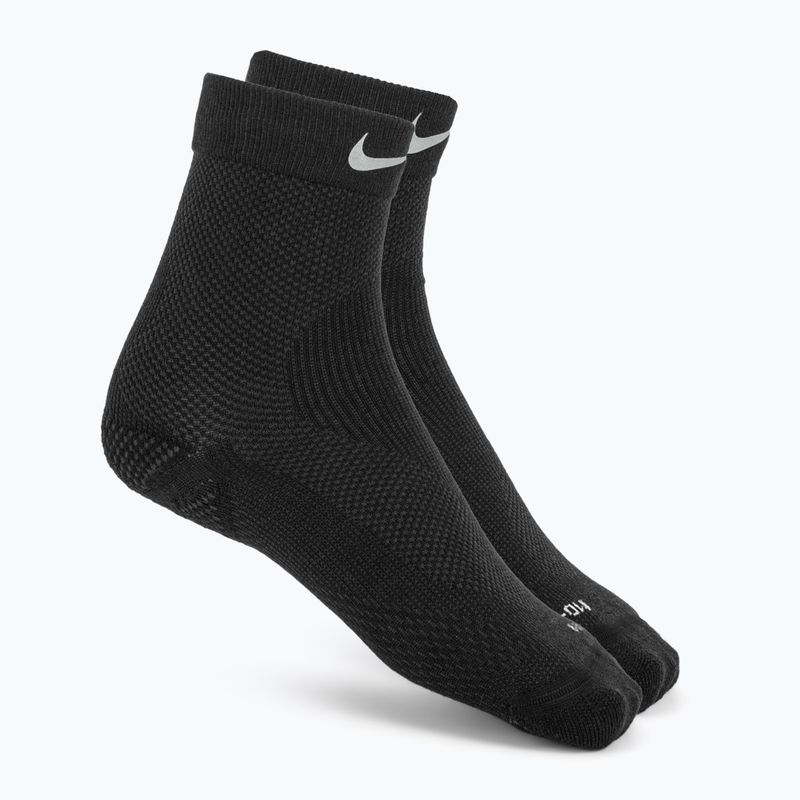 Socken Nike Running Wool Micro Crew black/dark smoke grey