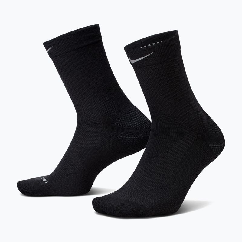 Socken Nike Running Lightweight Wool Crew black/dark smoke grey