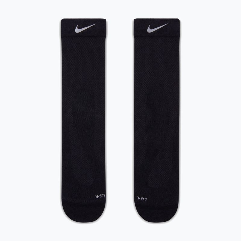 Socken Nike Running Lightweight Wool Crew black/dark smoke grey 2