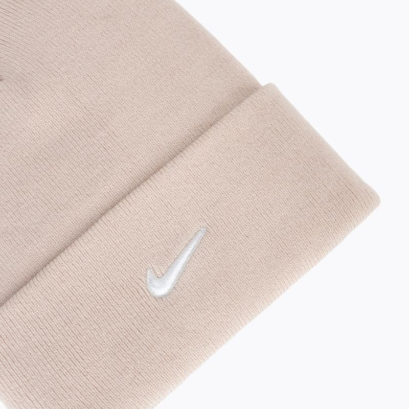 Wintermütze Nike Peak Swoosh Beanie slit red/white 3