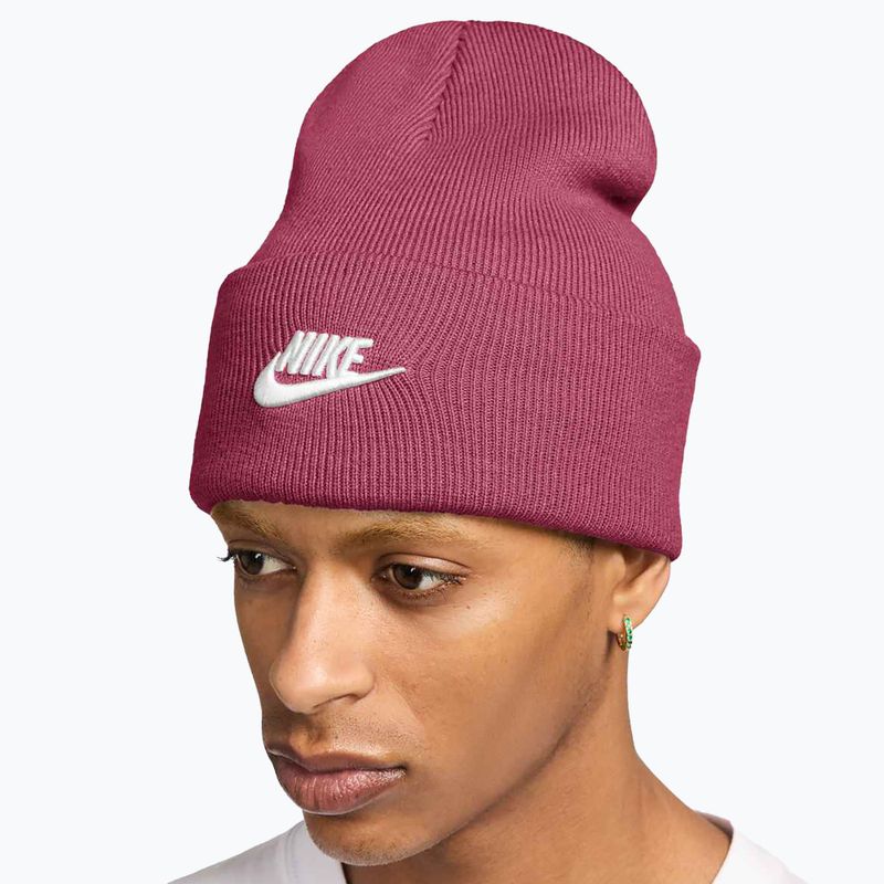 Wintermütze Nike Peak Futura Beanie sweet beet/white 4
