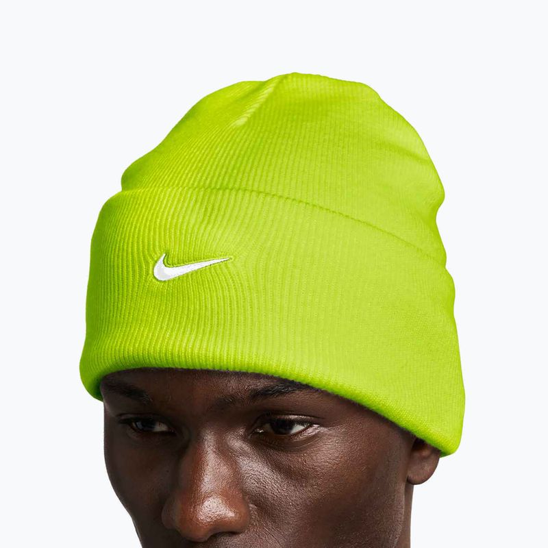 Wintermütze Nike Peak Swoosh Beanie cyber/white 5