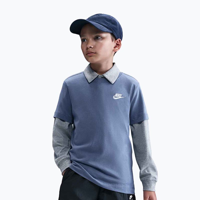 Kinder-T-Shirt Nike Sportswear World Indigo