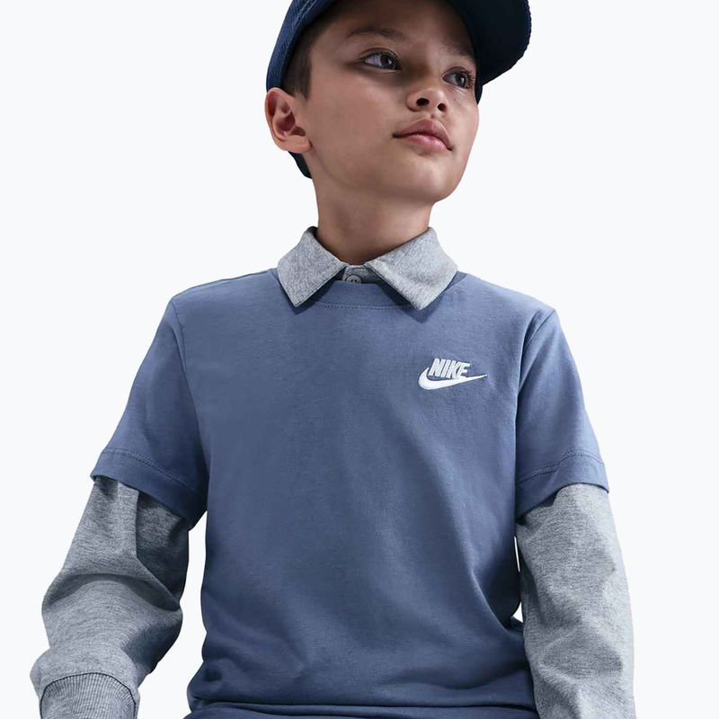 Kinder-T-Shirt Nike Sportswear World Indigo 6
