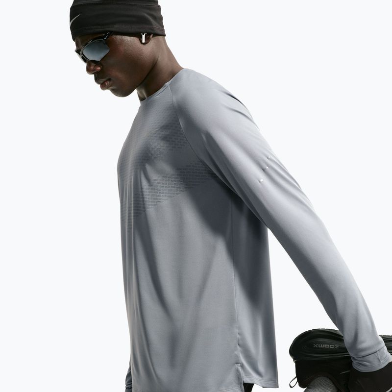 Lauf-Langarmshirt für Herren Nike Stride Dri-Fit ADV Smoke Grey 6