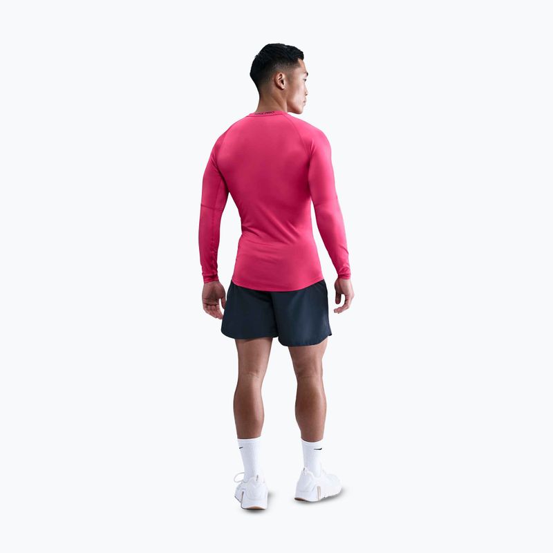 Herren-Trainings-Longsleeve Nike Pro Dri-Fit Tight Fitness rush pink/black 3