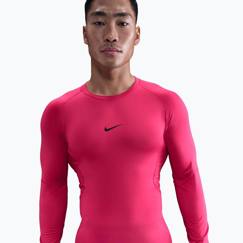 Herren-Trainings-Longsleeve Nike Pro Dri-Fit Tight Fitness rush pink/black 4