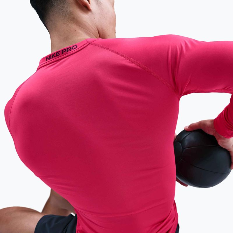 Herren-Trainings-Longsleeve Nike Pro Dri-Fit Tight Fitness rush pink/black 5