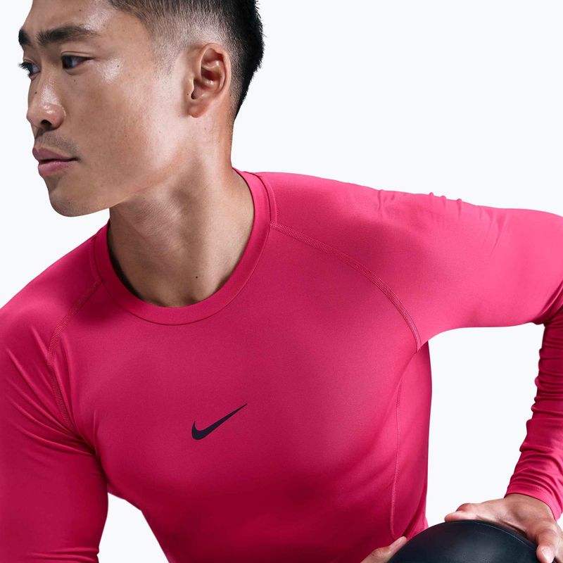 Herren-Trainings-Longsleeve Nike Pro Dri-Fit Tight Fitness rush pink/black 6