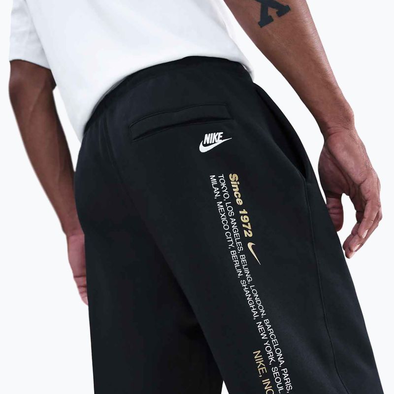 Herrenhose Nike Sportswear Club Bungee black/metallic gold 4