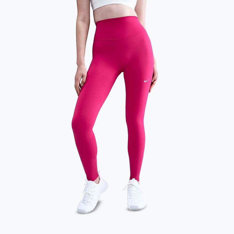 Damen-Leggings Nike One Seamless Front rush pink/white