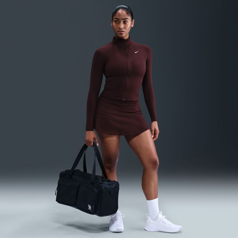 Damen-Trainingspullover Nike One Fitted Dri-Fit Full-Zip burgundy crush/white 6