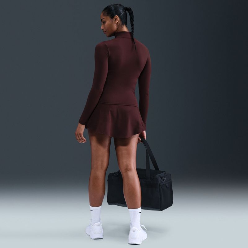 Damen-Trainingspullover Nike One Fitted Dri-Fit Full-Zip burgundy crush/white 7