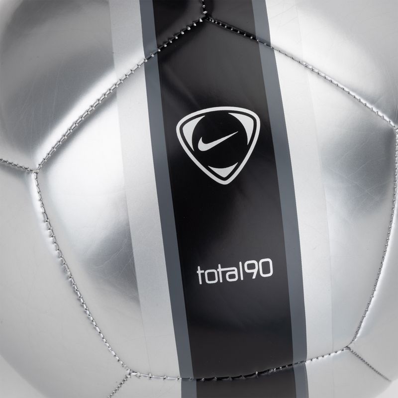 Fußball Nike Academy T90 Metallic '26 metallic silver/black/black Größe 5 3