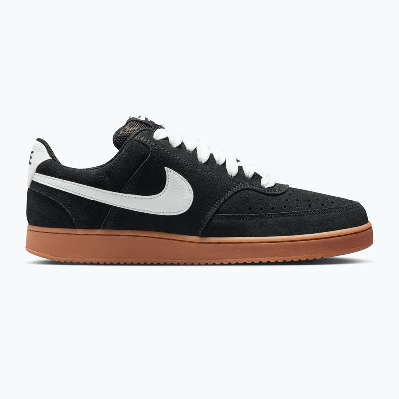 Herren Schuhe Nike Court Vision Low FL black/gum med brown/white 8