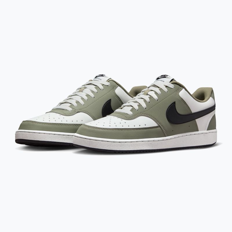Nike Court Vision Low Herren-Sneaker summit white/silver sage/black 3