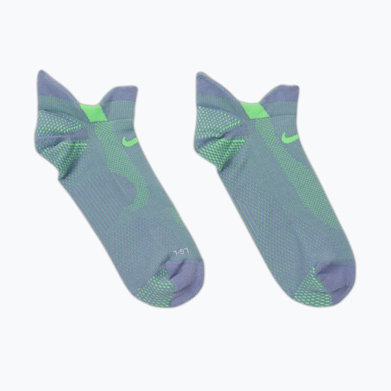 Socken Nike Running Lightweight No-Show Iron Purple/Voltage Green/Voltage Green 3