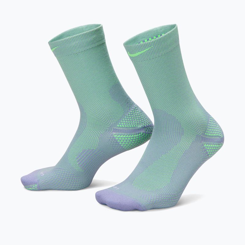 Nike Socken Running Lightweight Crew iron purple/voltage green/voltage green