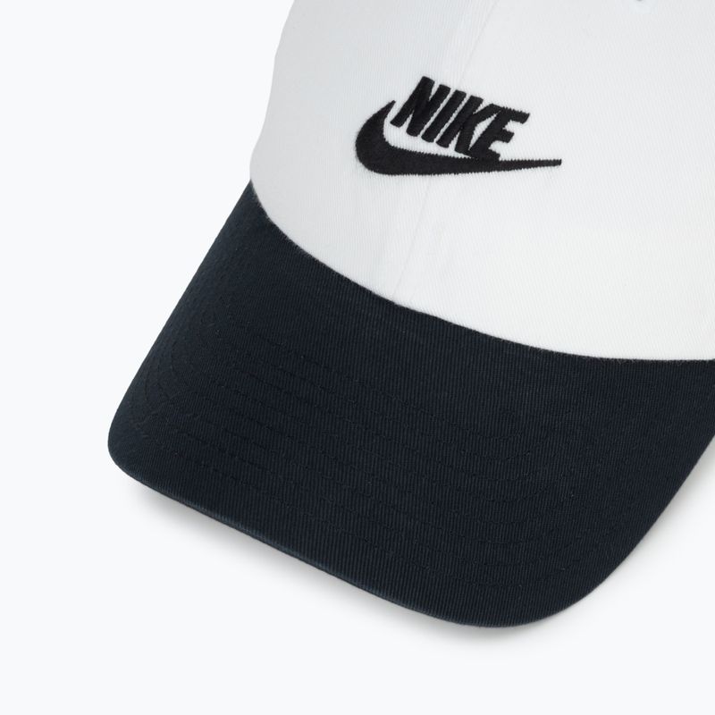 Basecap Nike Club Unstructured Futura Wash white/black/black 3