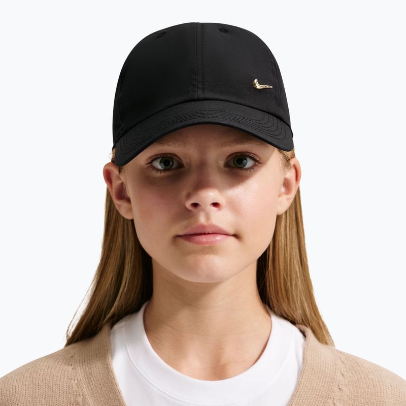 Kinder-Basecap Nike Dri-FIT Club black/flt gold 3