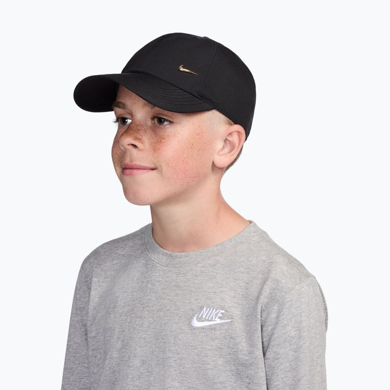Kinder-Basecap Nike Dri-FIT Club black/flt gold 8