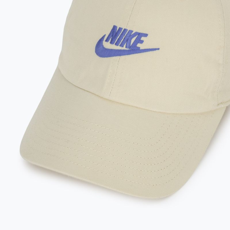 Basecap Nike Club Unstructured Futura Wash light khaki/sapphire 3