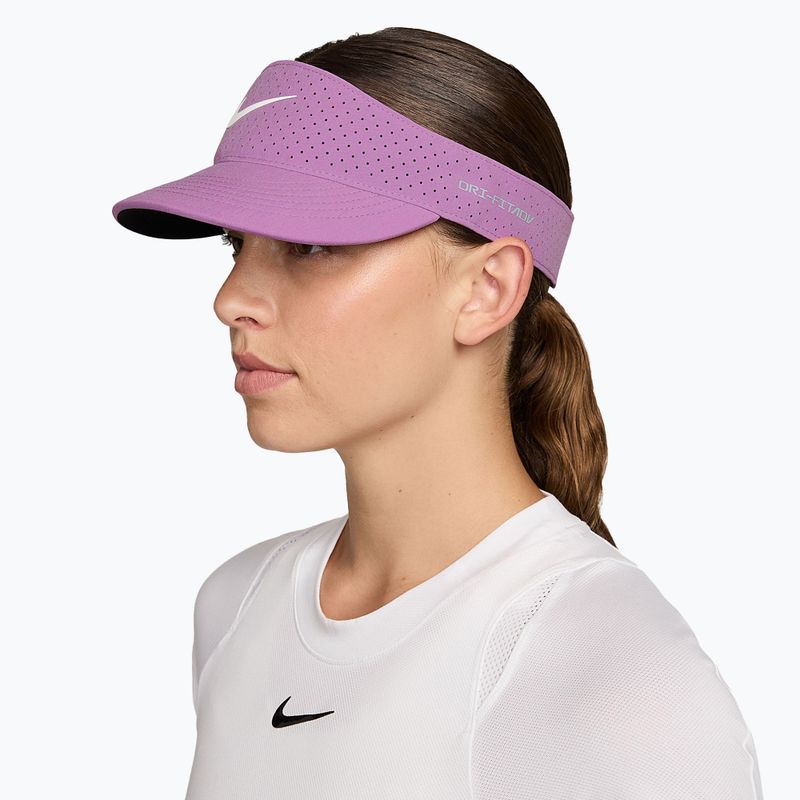 Tennis-Visier Nike Dri-Fit ADV Ace light magenta/anthracite/white 2