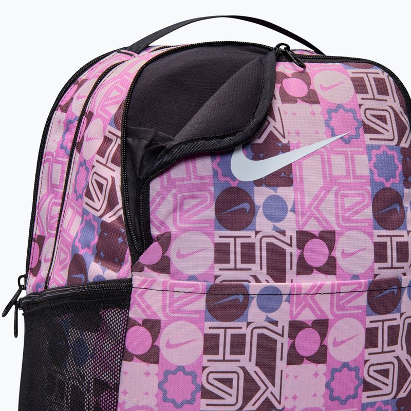 Trainingsrucksack Nike Brasilia 9.5 24 l black/pink foam/white 7