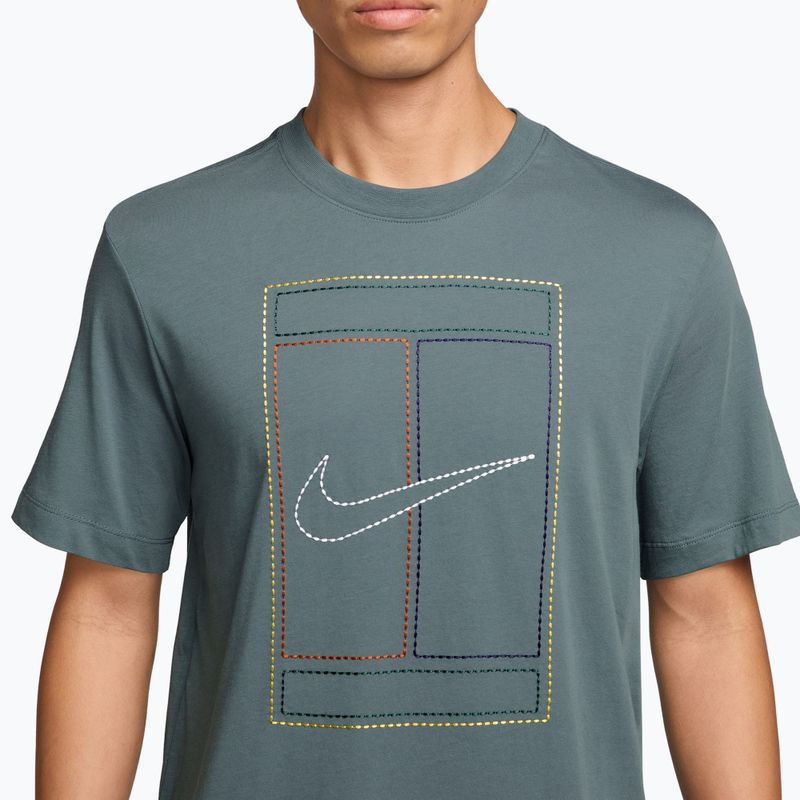 Herren-T-Shirt Nike Court Heritage mineral slate 3