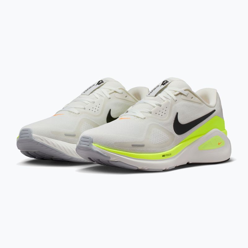 Herren-Laufschuhe Nike Structure 26 summit white/volt/total orange/black 3