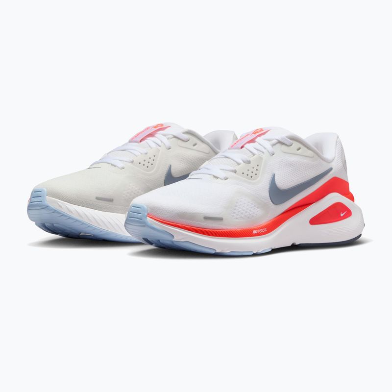 Damen-Laufschuhe Nike Structure 26 white/hot lava/hydrogen blue/ashen slate 3