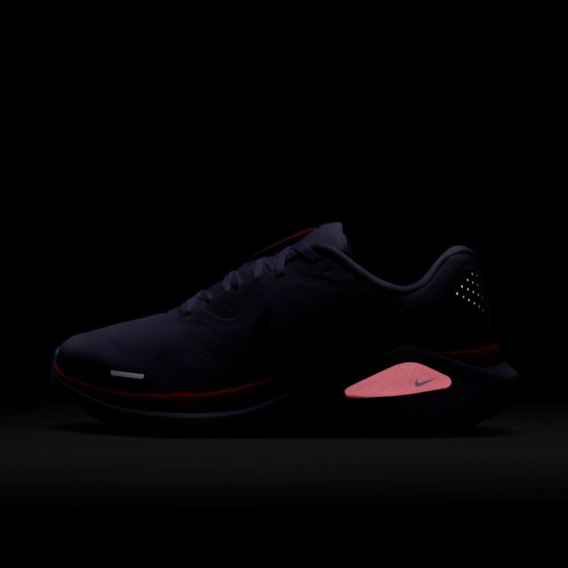 Damen-Laufschuhe Nike Structure 26 white/hot lava/hydrogen blue/ashen slate 8