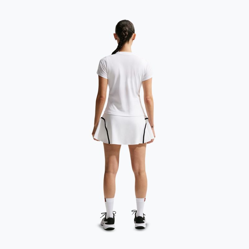 Tennissrock Nike Court Advantage Dri-Fit High Waisted white/black 3
