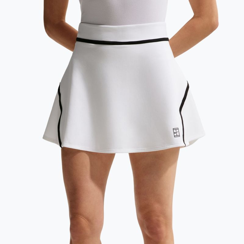 Tennissrock Nike Court Advantage Dri-Fit High Waisted white/black 5