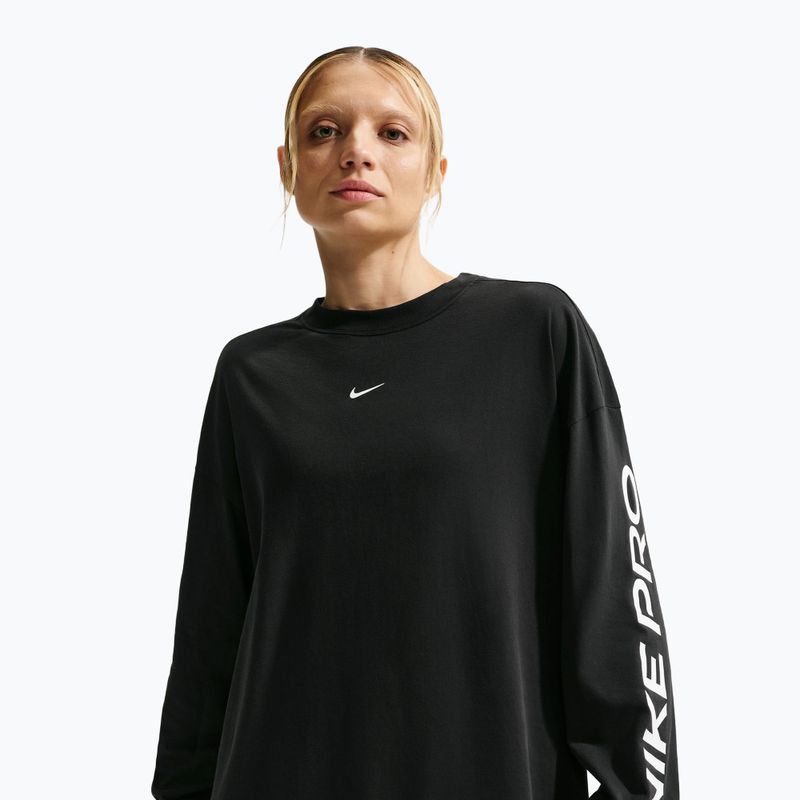 Damen-Longsleeve Nike Dri-Fit black/white 4