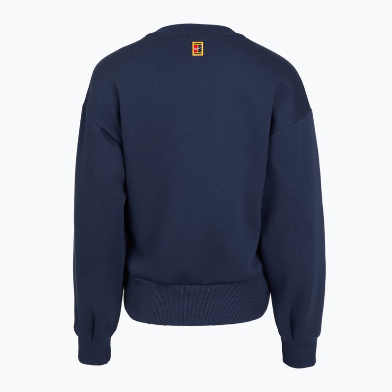 Damen-Sweatshirt Nike Court Collection French Terry Crew Neck midnight navy/sail 5